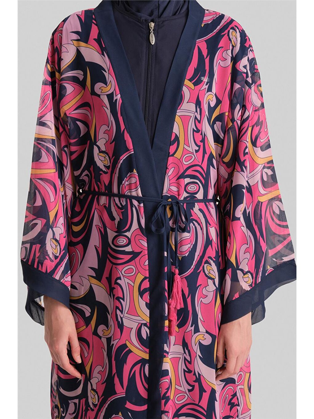 Karışık Pareo 24Yd8919 Lacivert-4