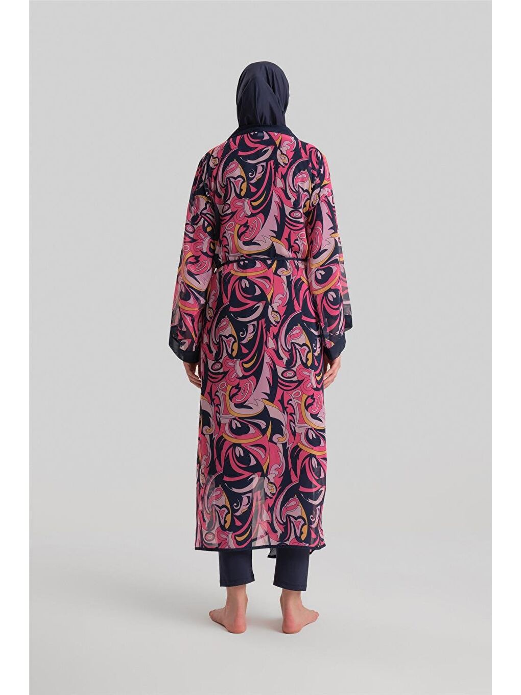 Karışık Pareo 24Yd8919 Lacivert-5