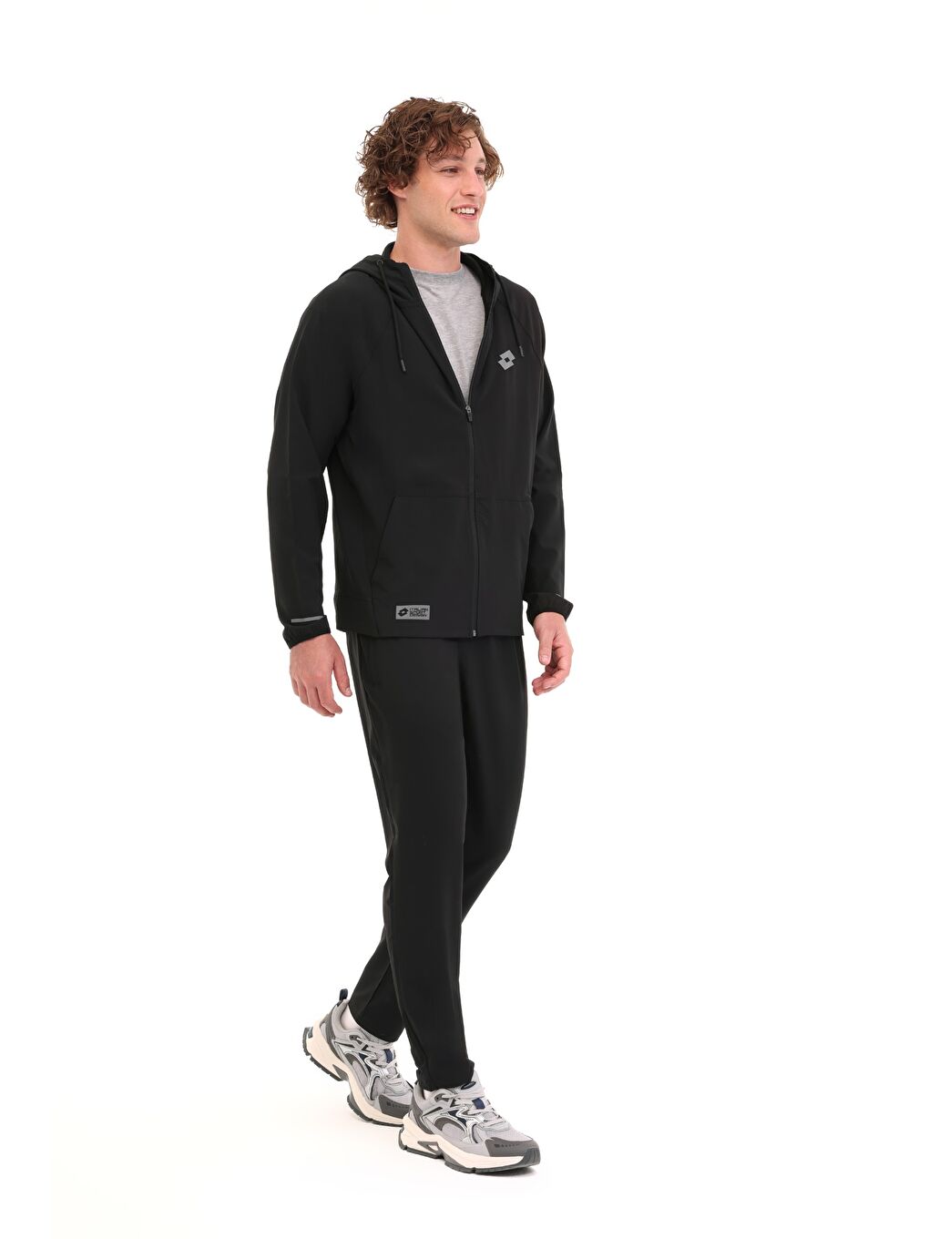 ML PEDRO18LPM04 5PR Siyah Erkek Fermuarlı Sweatshirt-2