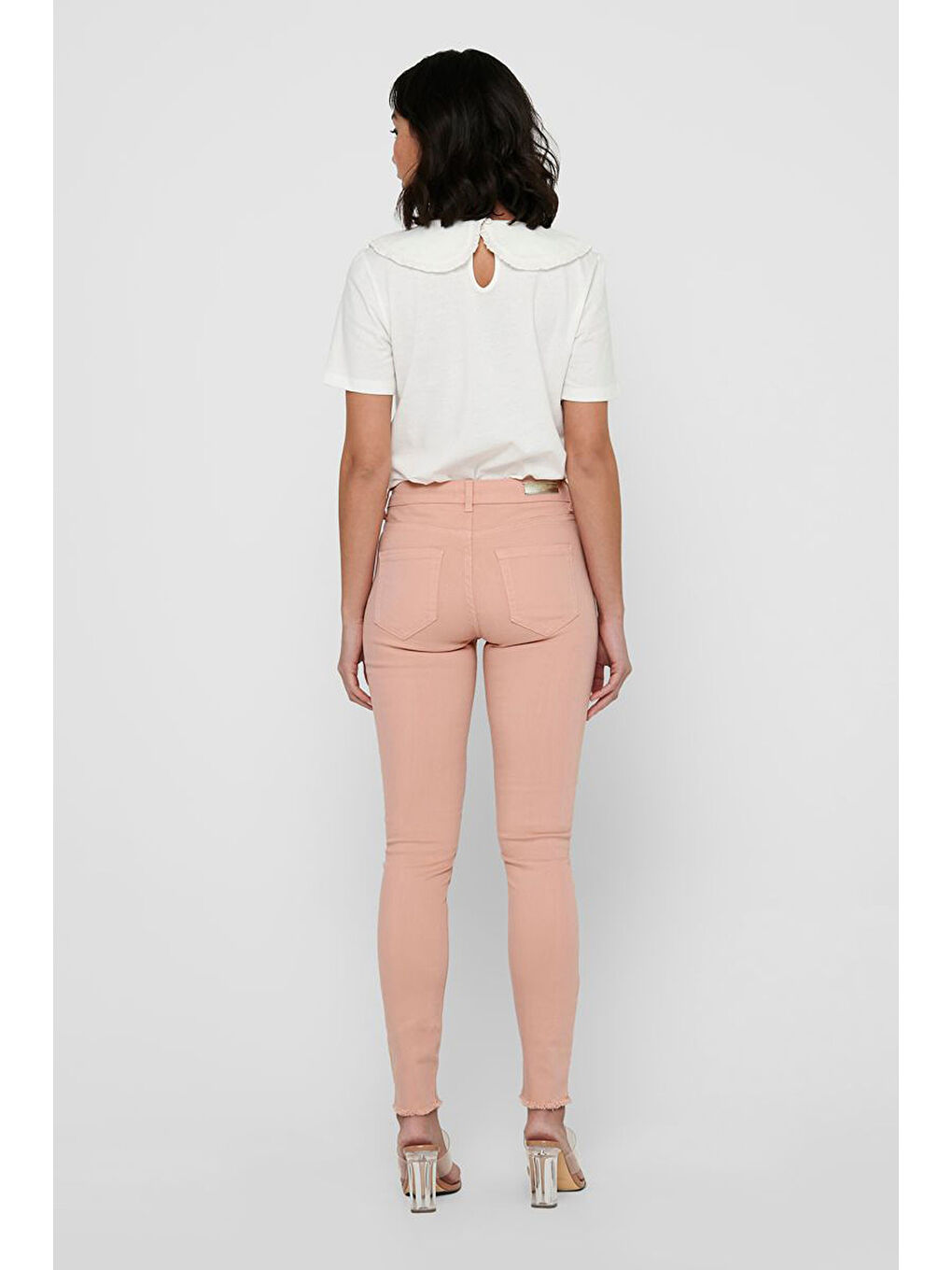 Pembe Onlblush Pamuklu Kadın Skinny Fit Jeans 15183652-2