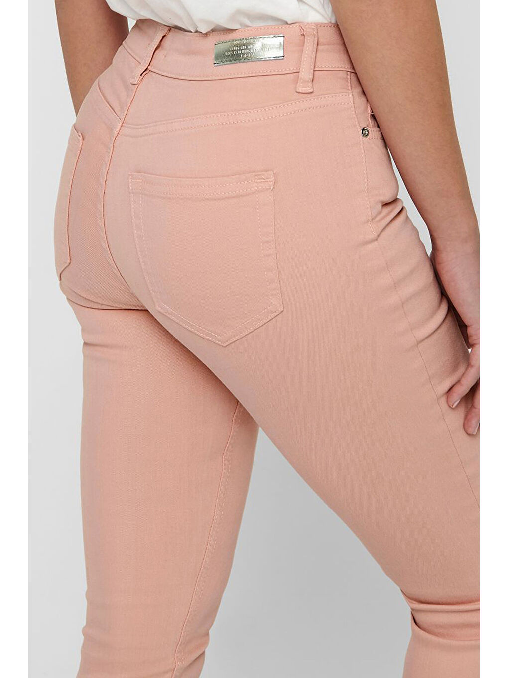 Pembe Onlblush Pamuklu Kadın Skinny Fit Jeans 15183652-5