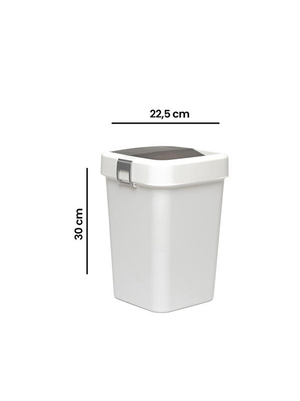 Comfort Dust Bin Beyaz Çöp Kovası - 8 lt-2