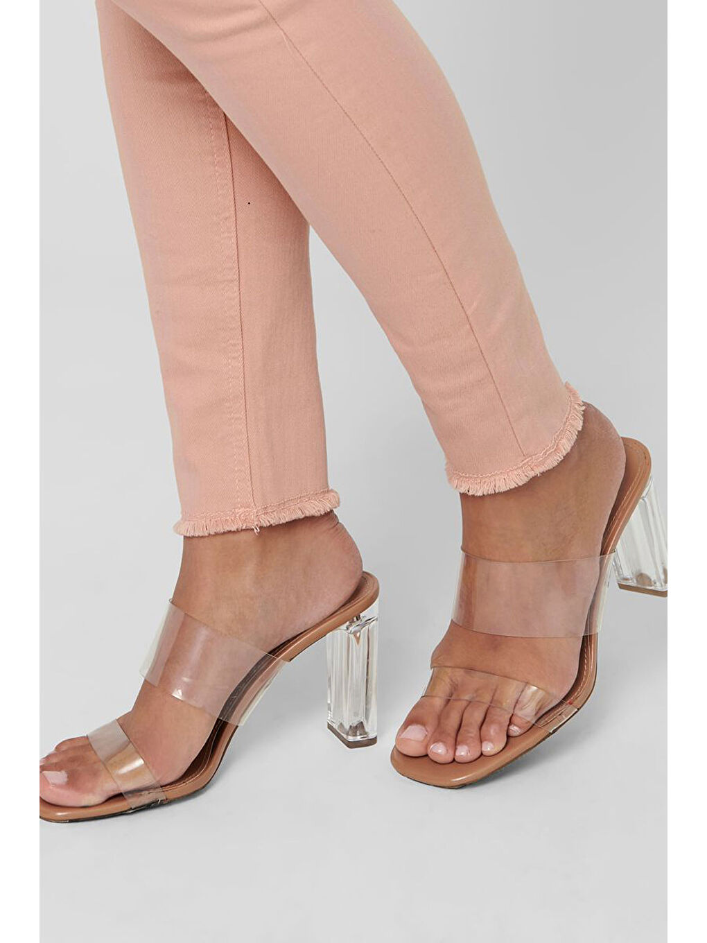 Pembe Onlblush Pamuklu Kadın Skinny Fit Jeans 15183652-6