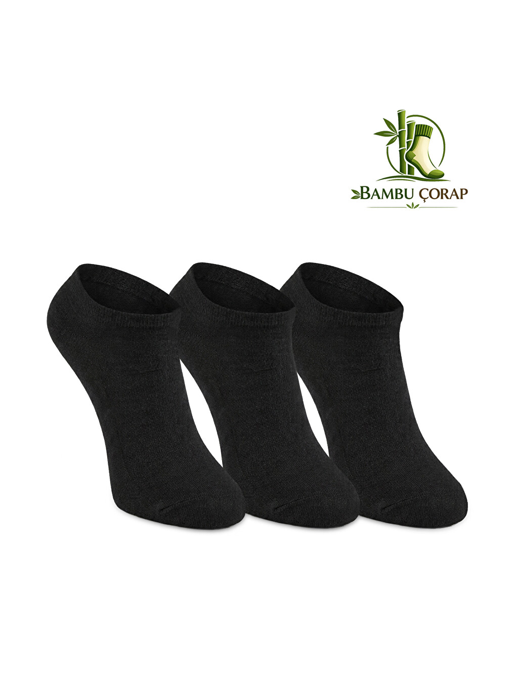 JOLLY 3 lü Erkek Bambu Siyah Çorap