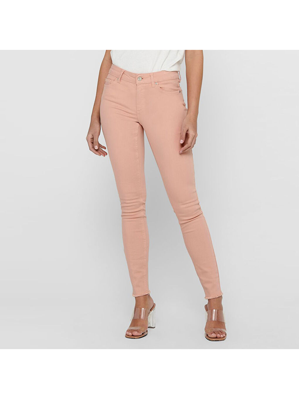 Pembe Onlblush Pamuklu Kadın Skinny Fit Jeans 15183652-7