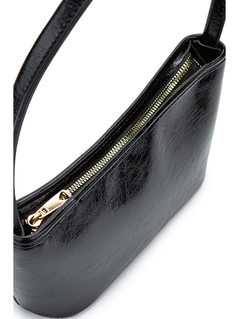 Suni Deri Baget Kadın Kol Çanta Blanca Siyah-3