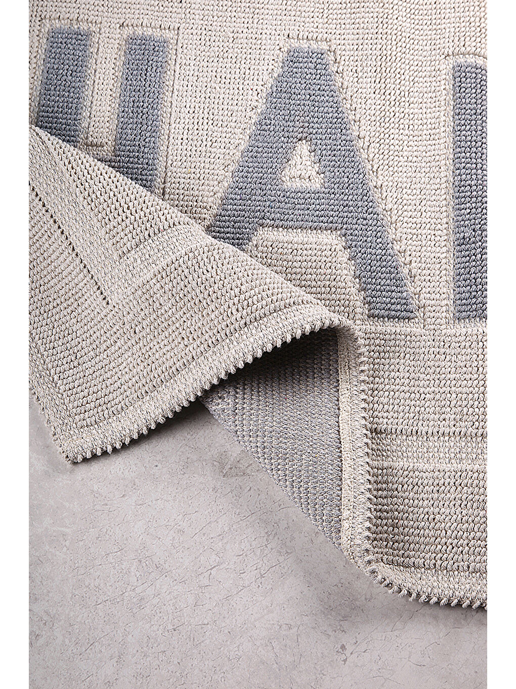 Happy Doğal Pamuklu 2'li Banyo Paspas Seti 60x100+50x60 Cm - Gri-4