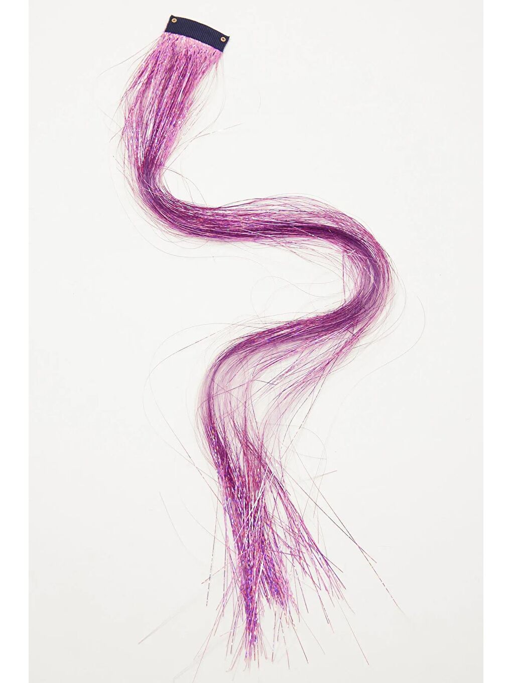 Fuşya Çıtçıtlı Saç Simi Hair Tinsel Postiş-1