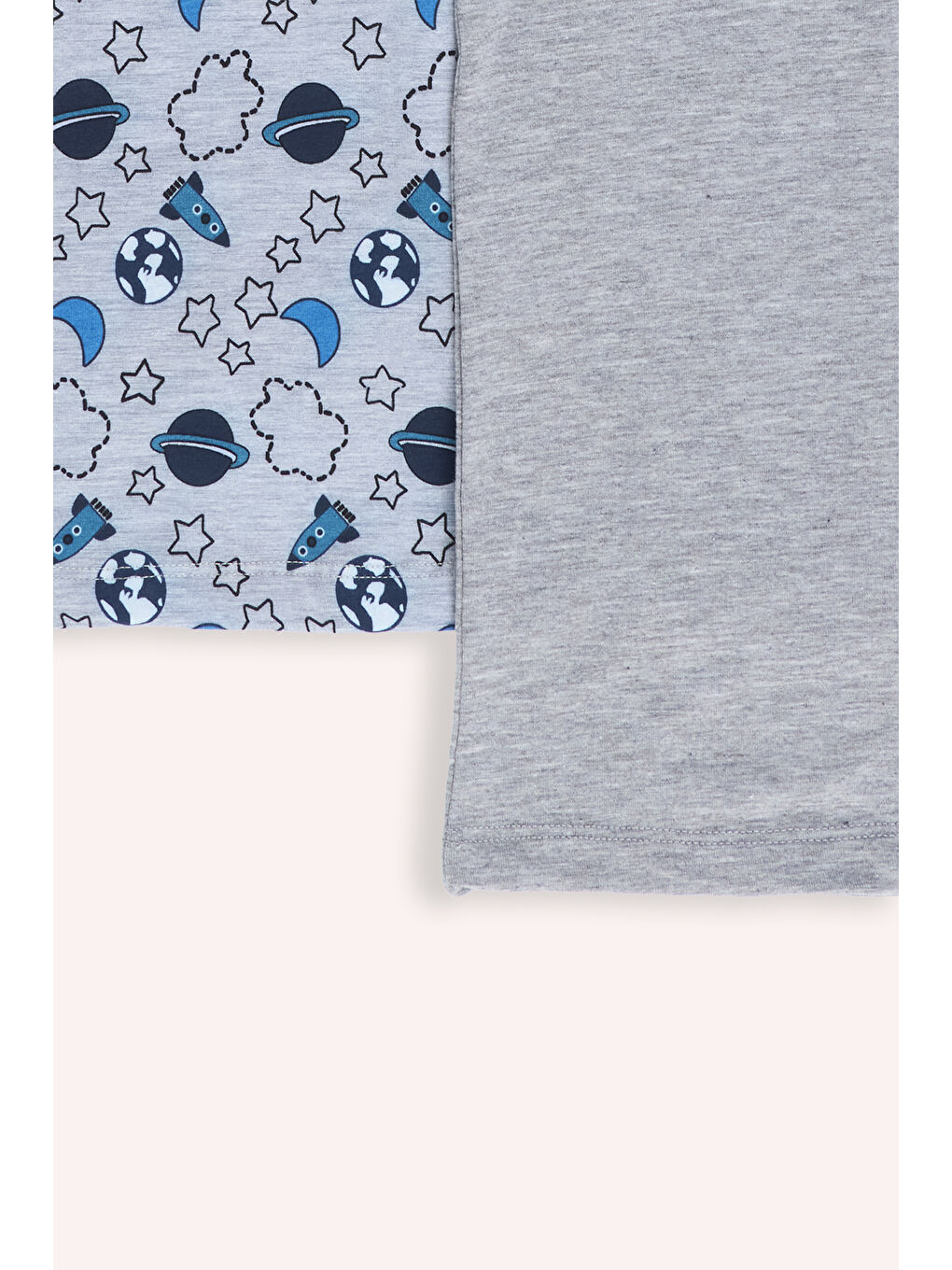 Karışık Erkek Çocuk Uzay Desenli 3'lü Atlet Seti-1