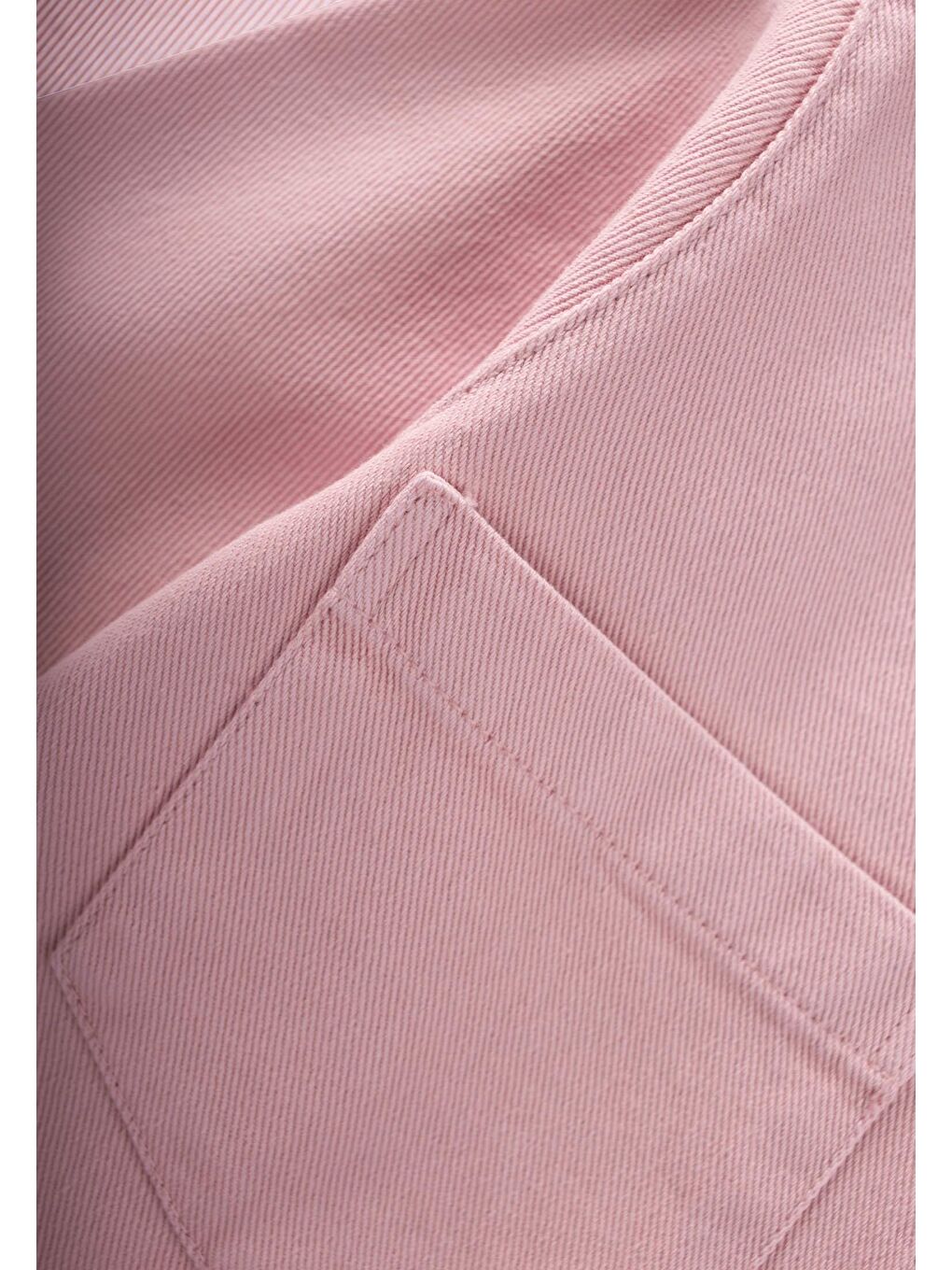 Büyük Çift Cepli Gabardin Ceket 2-7 Yaş Pembe-2