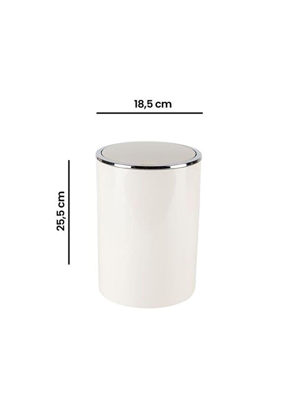 Lenox Çöp Kovası - Bej - 6 lt-5