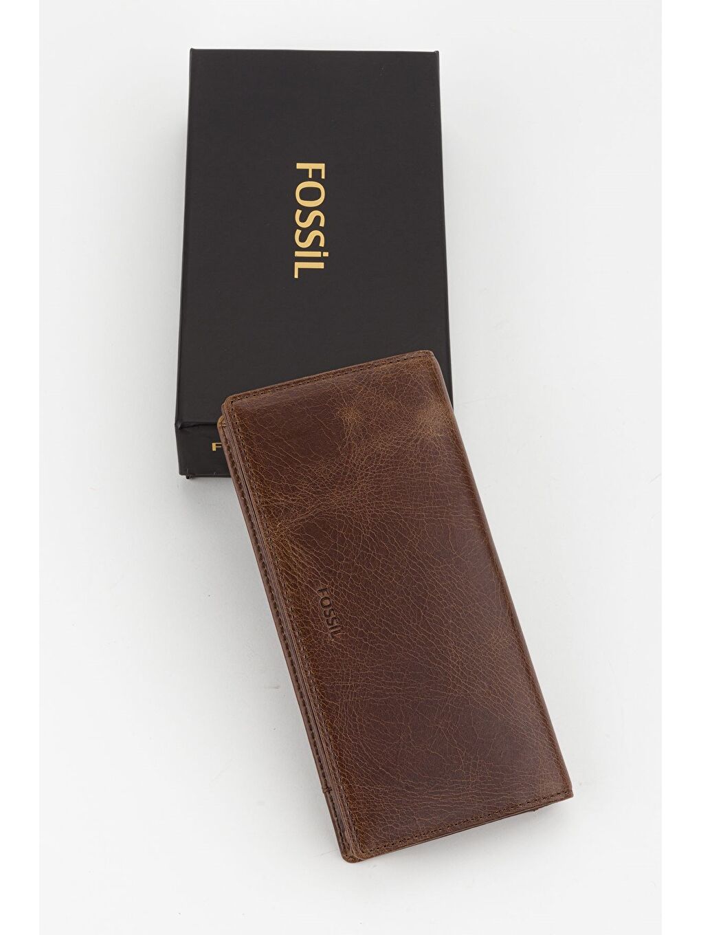 Kahverengi Kutulu Hakiki Deri Ekstra Kartlıklı Crayz Unisex El Portföyü Kartlık Cüzdan-3