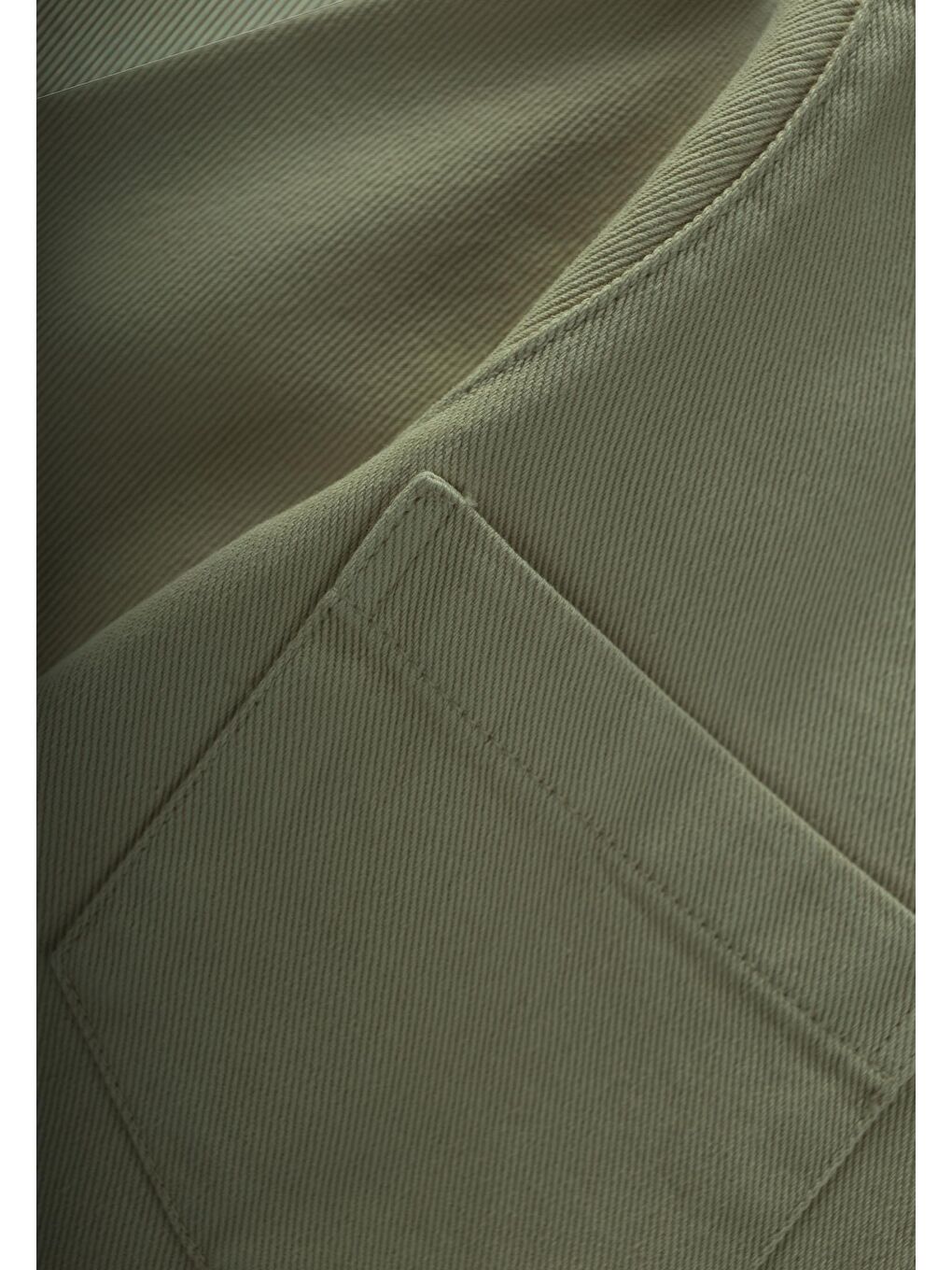 Büyük Çift Cepli Gabardin Ceket 2-7 Yaş Haki Yeşil-2