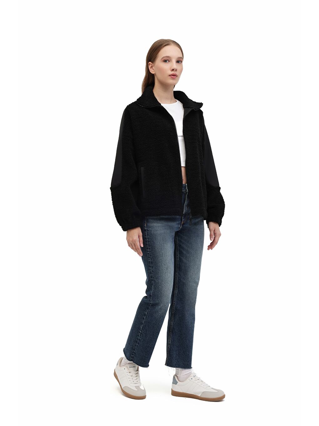 WL CHEN 6GF749 5PR Siyah Kadın Mont-2