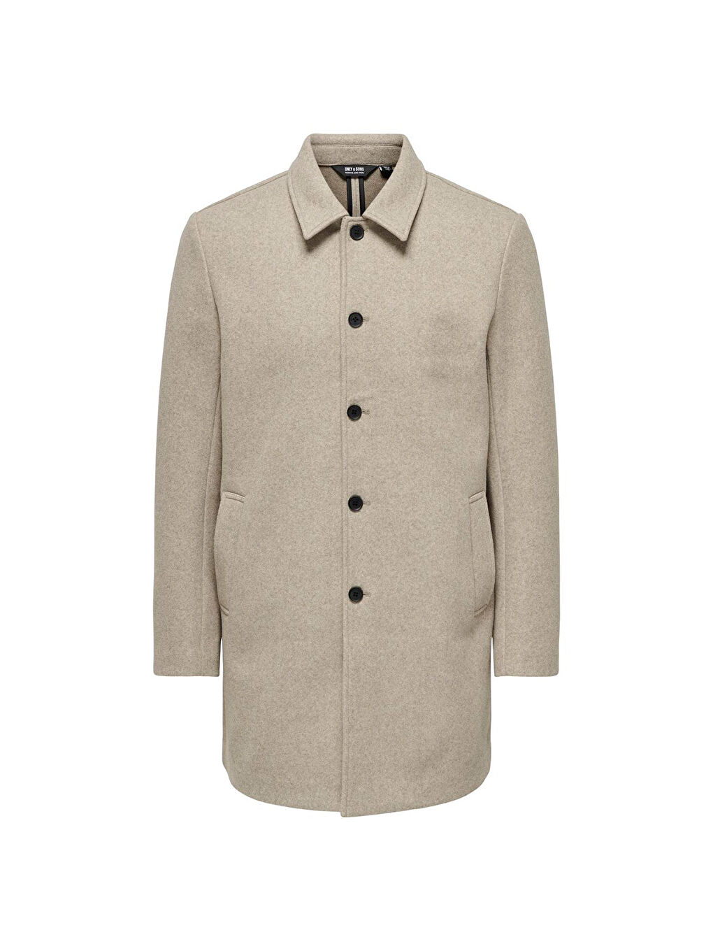 Only&Sons Adam Coat Erkek Bej Klasik Yaka Mont - 3