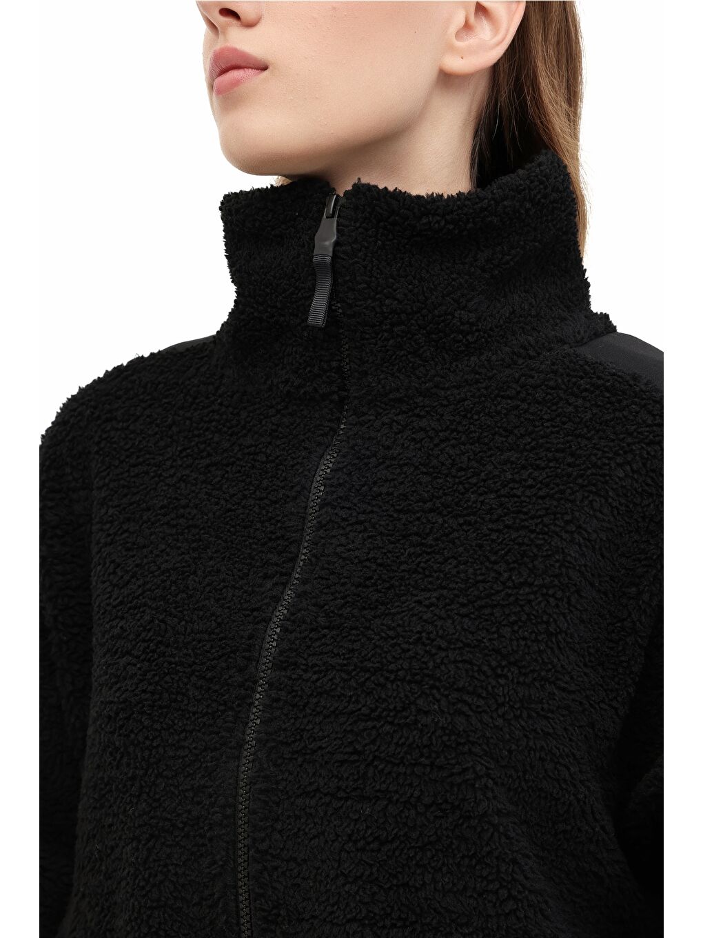 WL CHEN 6GF749 5PR Siyah Kadın Mont-3