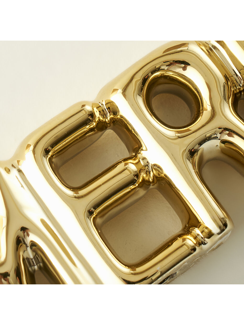 Sarı Merry Yılbaşı Dekoratif Obje Gold (18x2x6 cm)-1