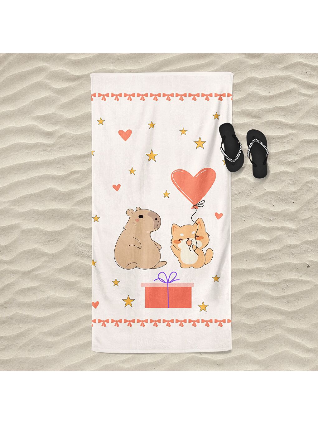 Karışık Desenli Hızlı Kuruyan 75x150 cm Plaj Havlusu – Baskılı