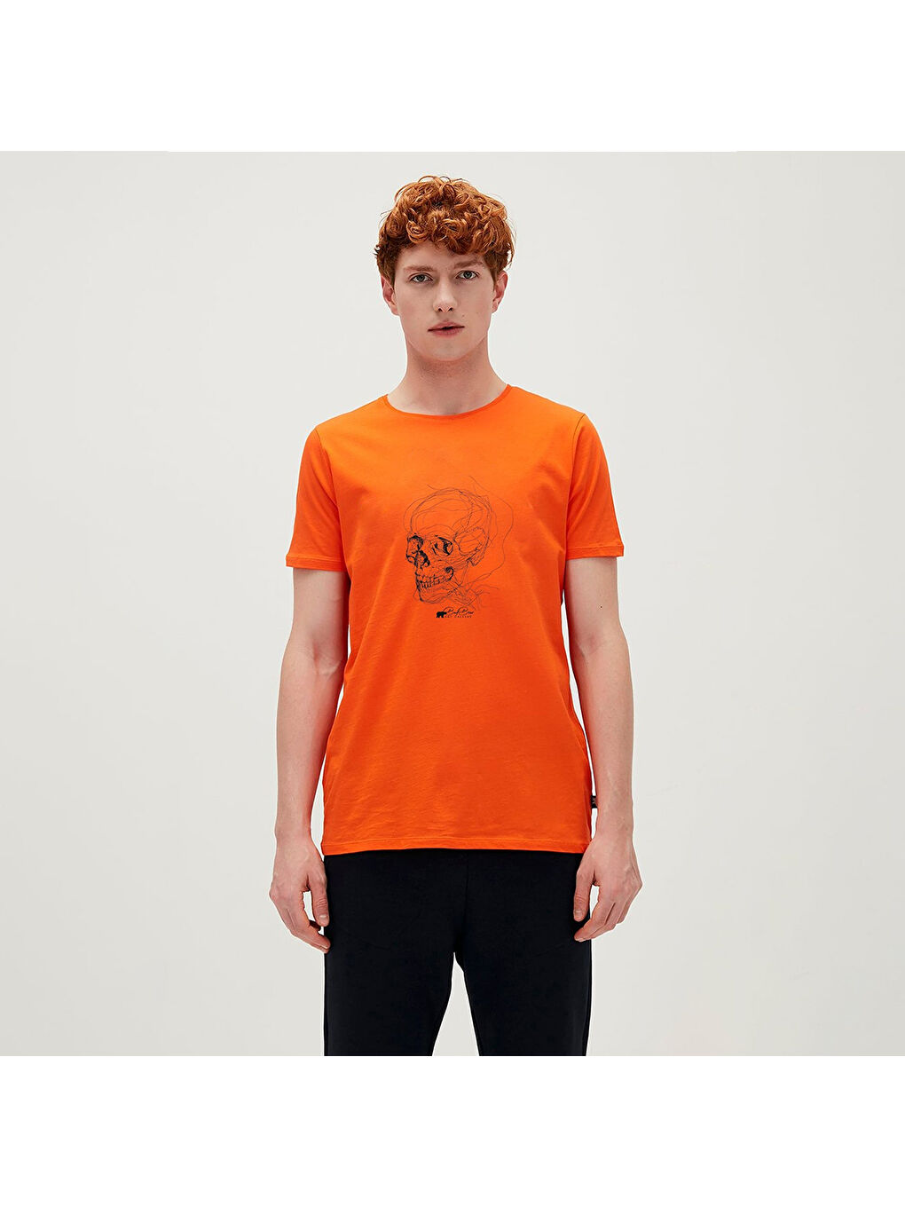 Reborn Erkek Turuncu Yuvarlak Yaka Tişört