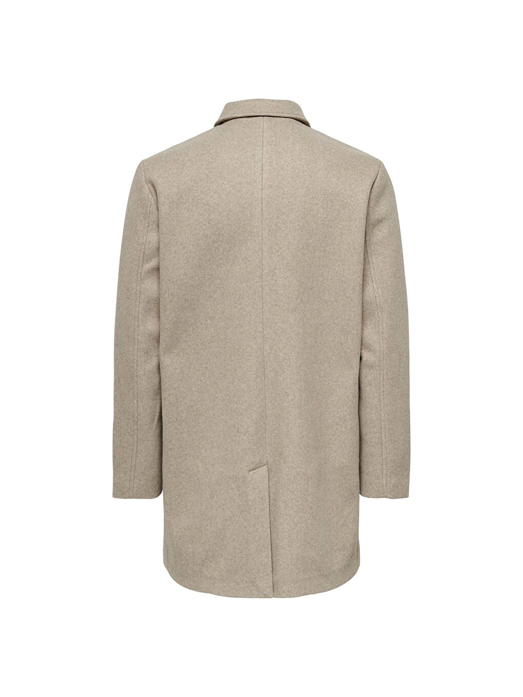 Only&Sons Adam Coat Erkek Bej Klasik Yaka Mont - 4