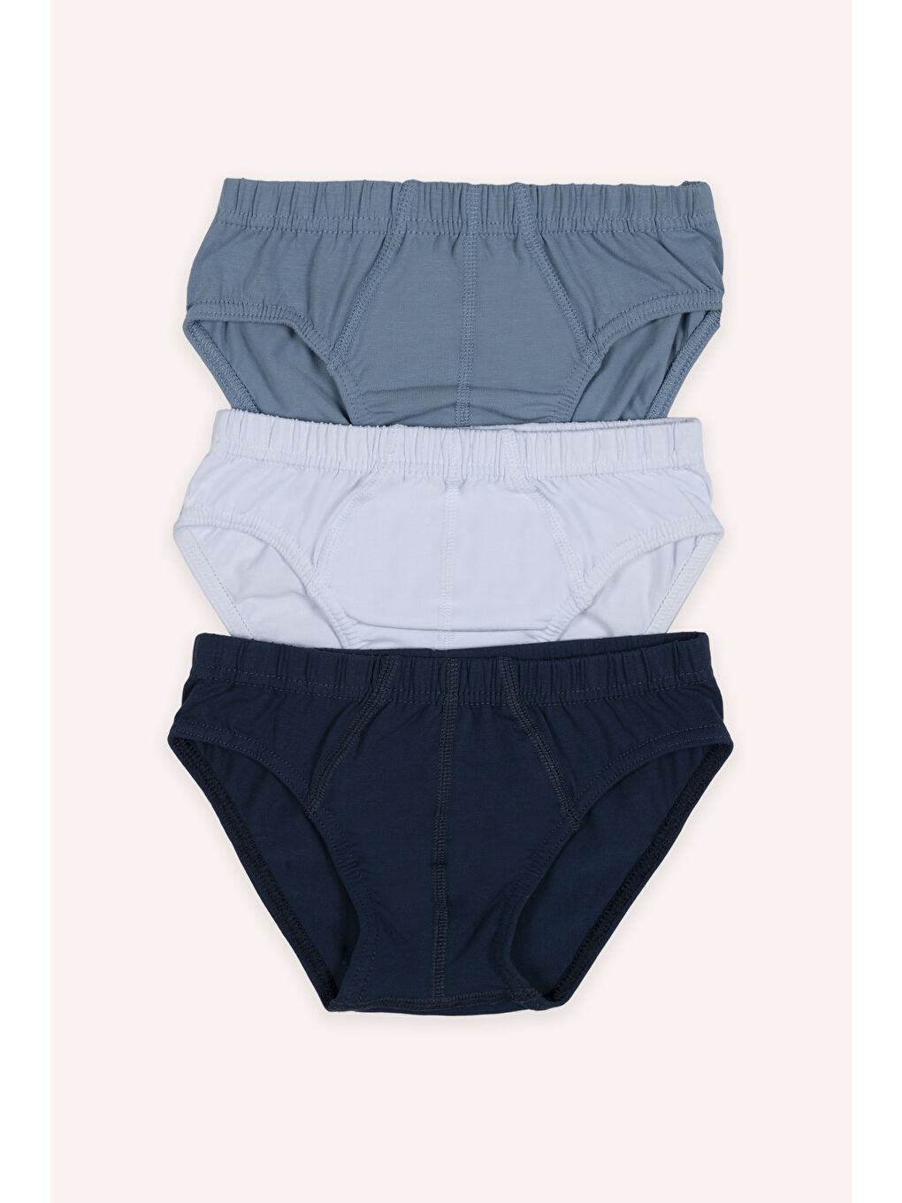 Karışık Erkek Çocuk Düz Renk 3'lü Slip - İç Giyim