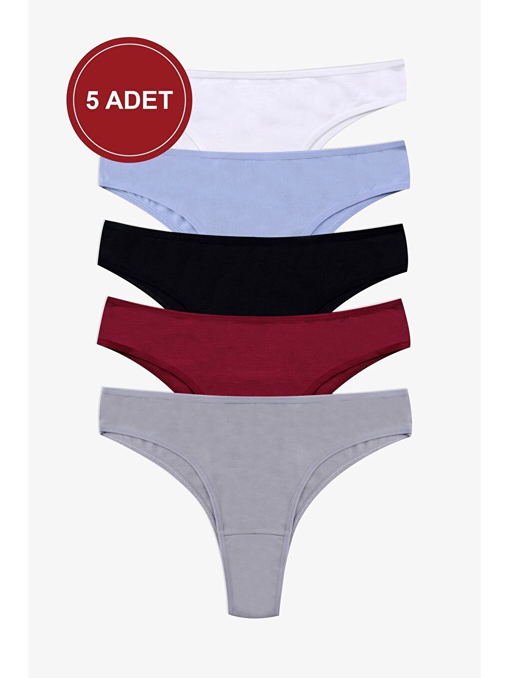 Mercan Kadın 5 li Elastanlı Brazilian Külot