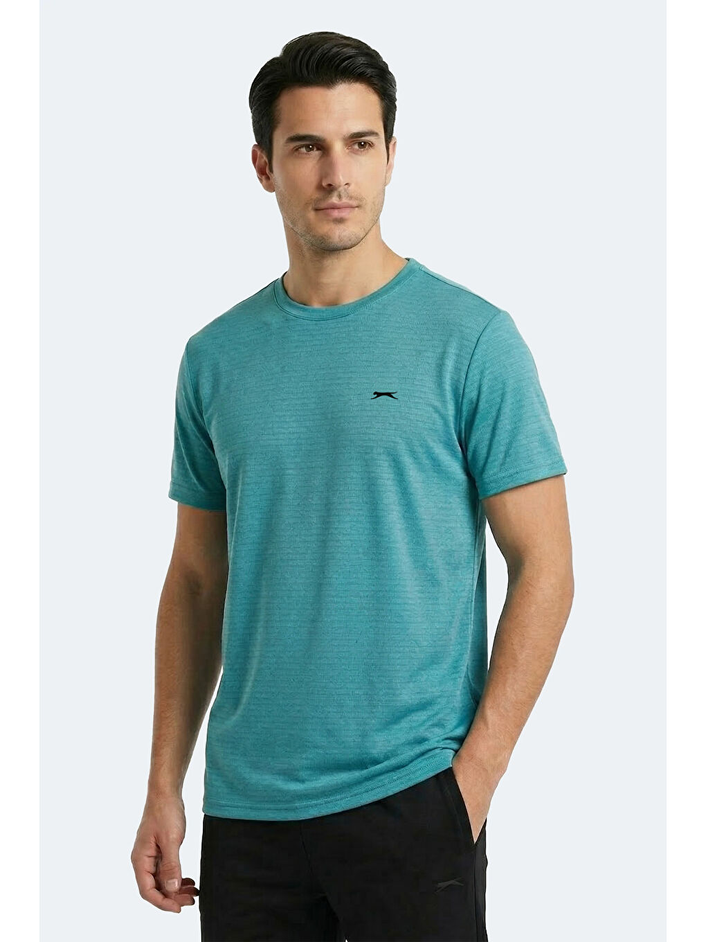 KOFONA Erkek Turkuaz Tişört-3