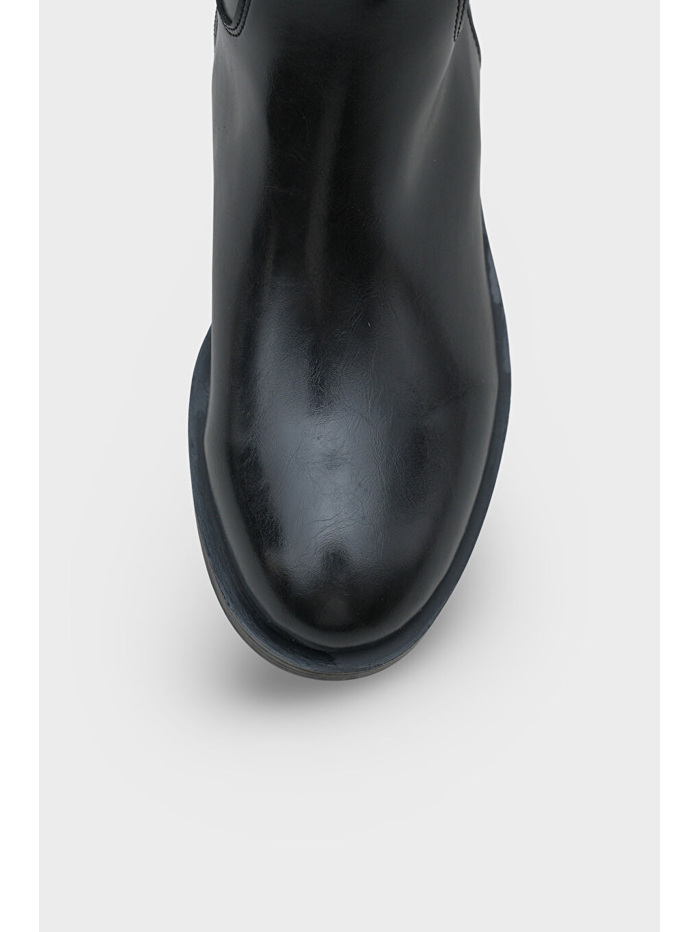 Siyah Zena Yuvarlak Burunlu Kadın Çizme-2