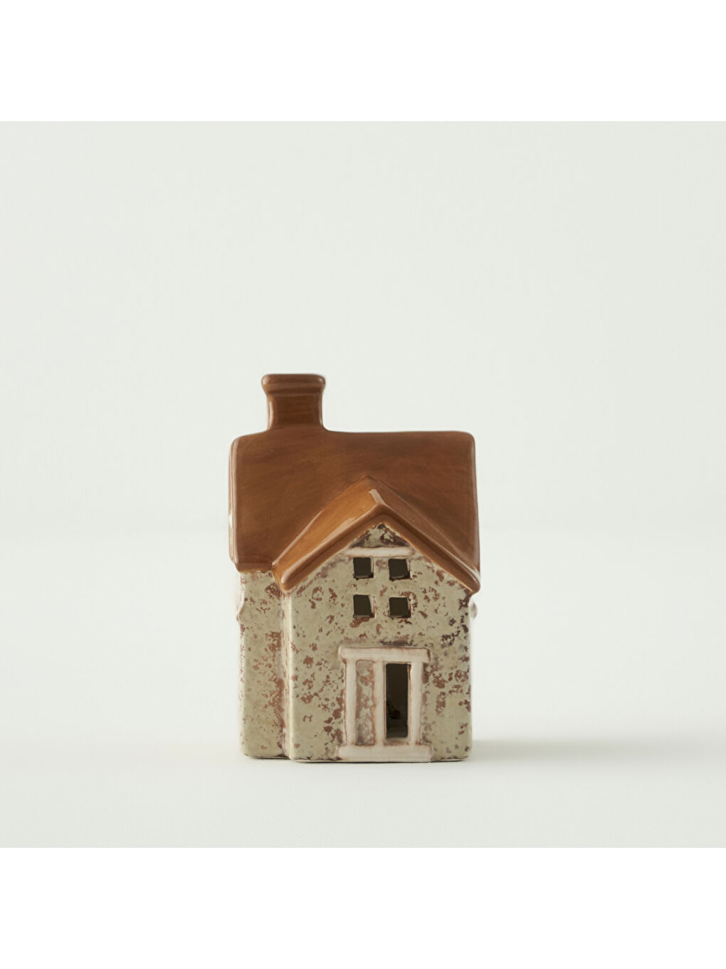 Kahverengi Home Yılbaşı Ledli Aydınlatma Kiremit (8x8x12 cm)-1