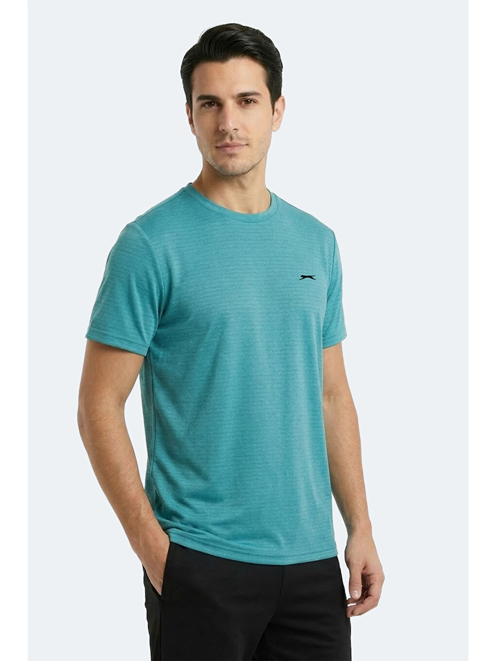 KOFONA Erkek Turkuaz Tişört-4
