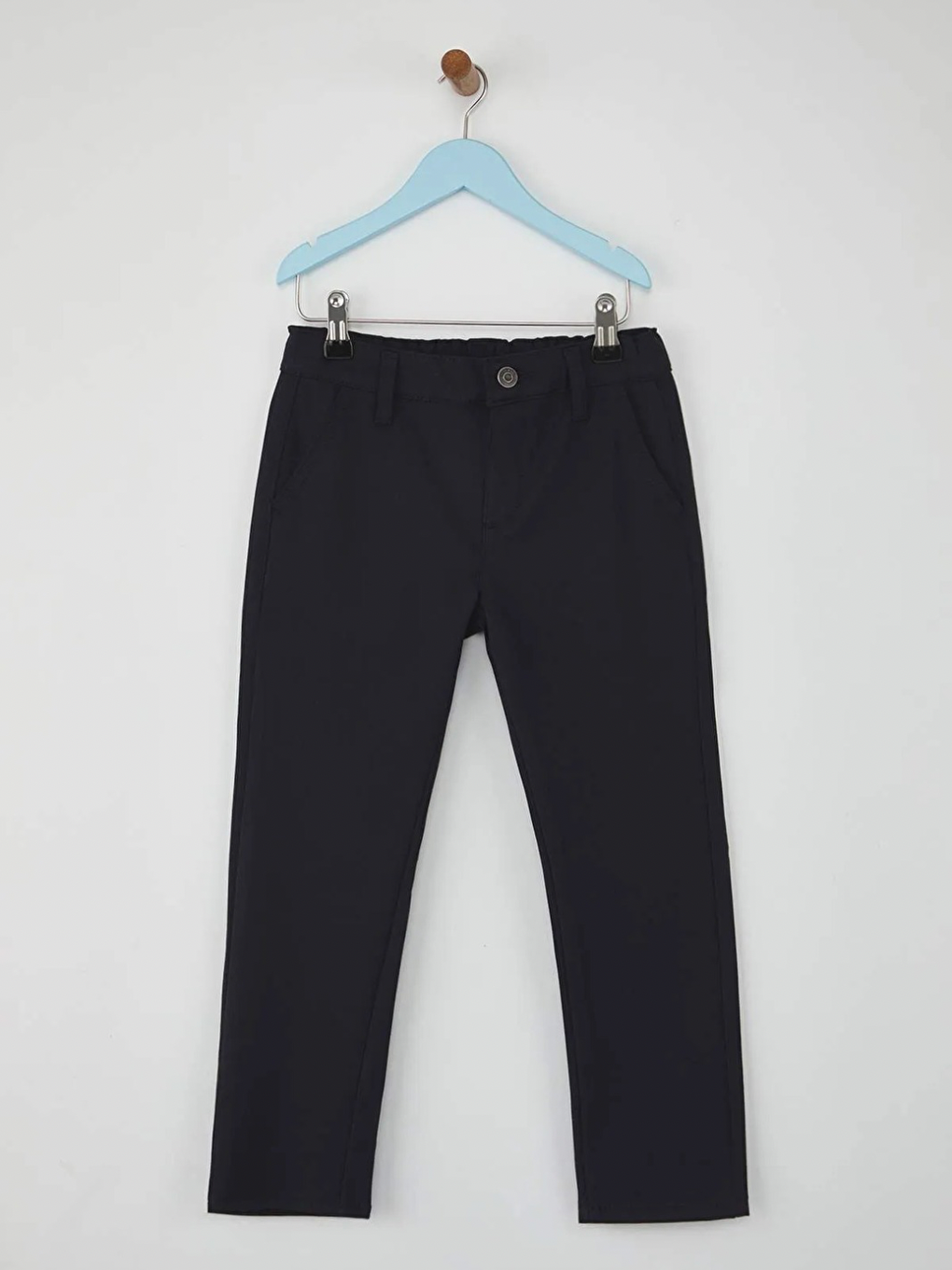 Lacivert Erkek Çocuk Basic Regular Okul Dokuma Pantolon