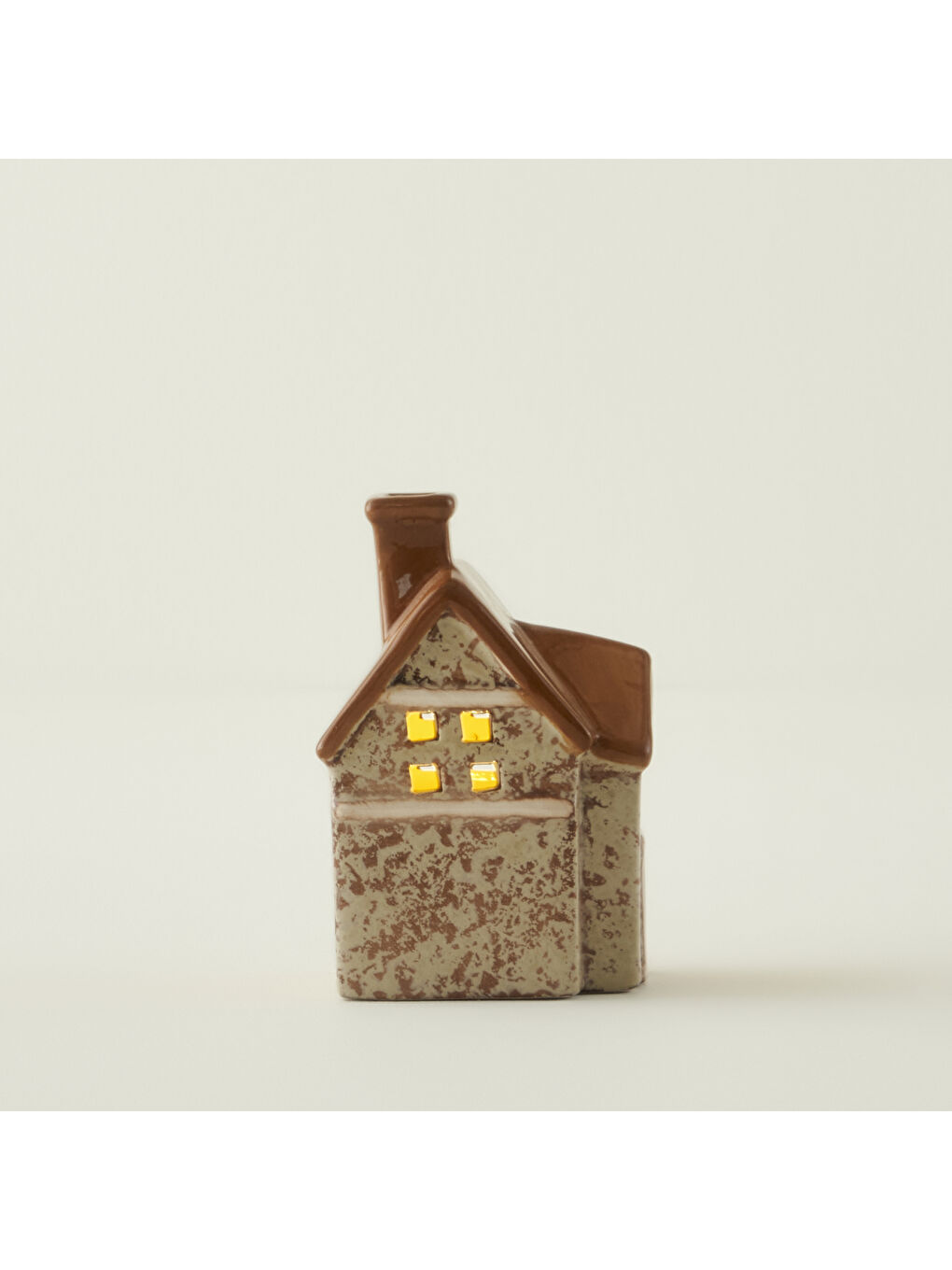 Kahverengi Home Yılbaşı Ledli Aydınlatma Kiremit (8x8x12 cm)-2