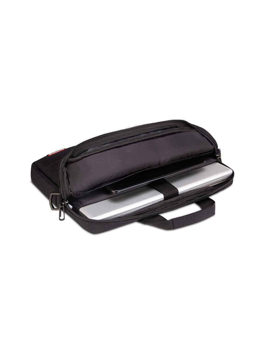 Romeo Serisi TL2400 1 3-14 Inch Uyumlu Su Geçirmez Kumaş Laptop Notebook El Çantası Siyah-7