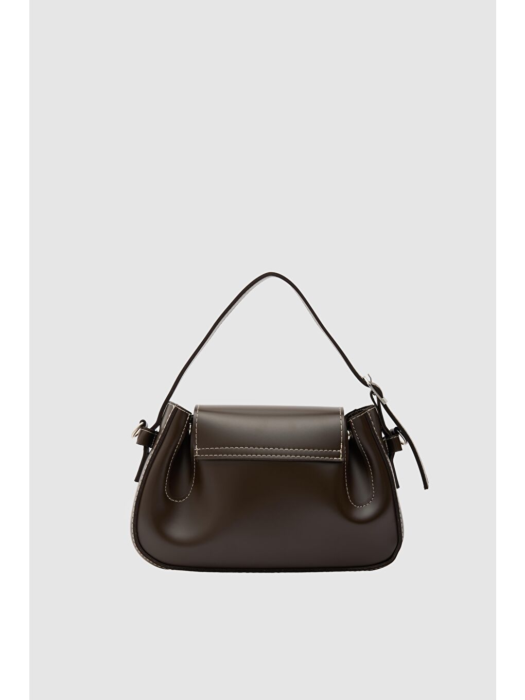 Kahverengi Lover Oval Çapraz Çanta Kahve-2