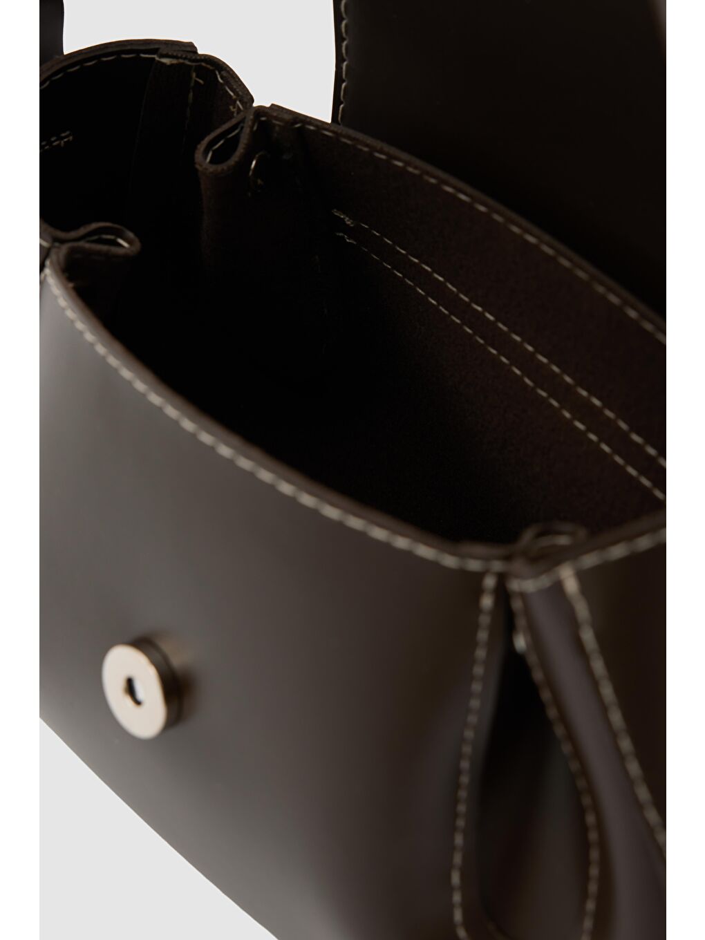 Kahverengi Lover Oval Çapraz Çanta Kahve-3