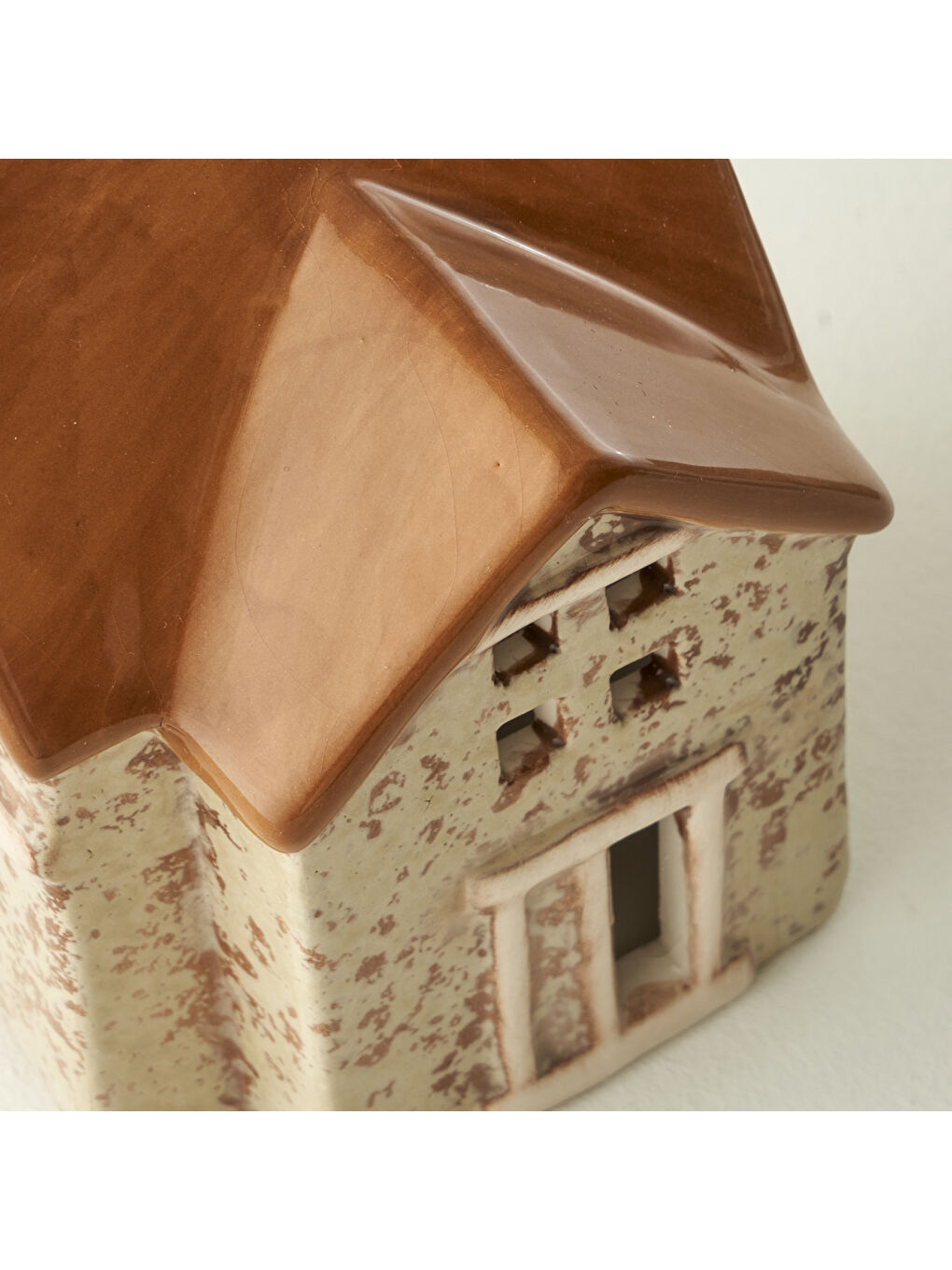 Kahverengi Home Yılbaşı Ledli Aydınlatma Kiremit (8x8x12 cm)-4