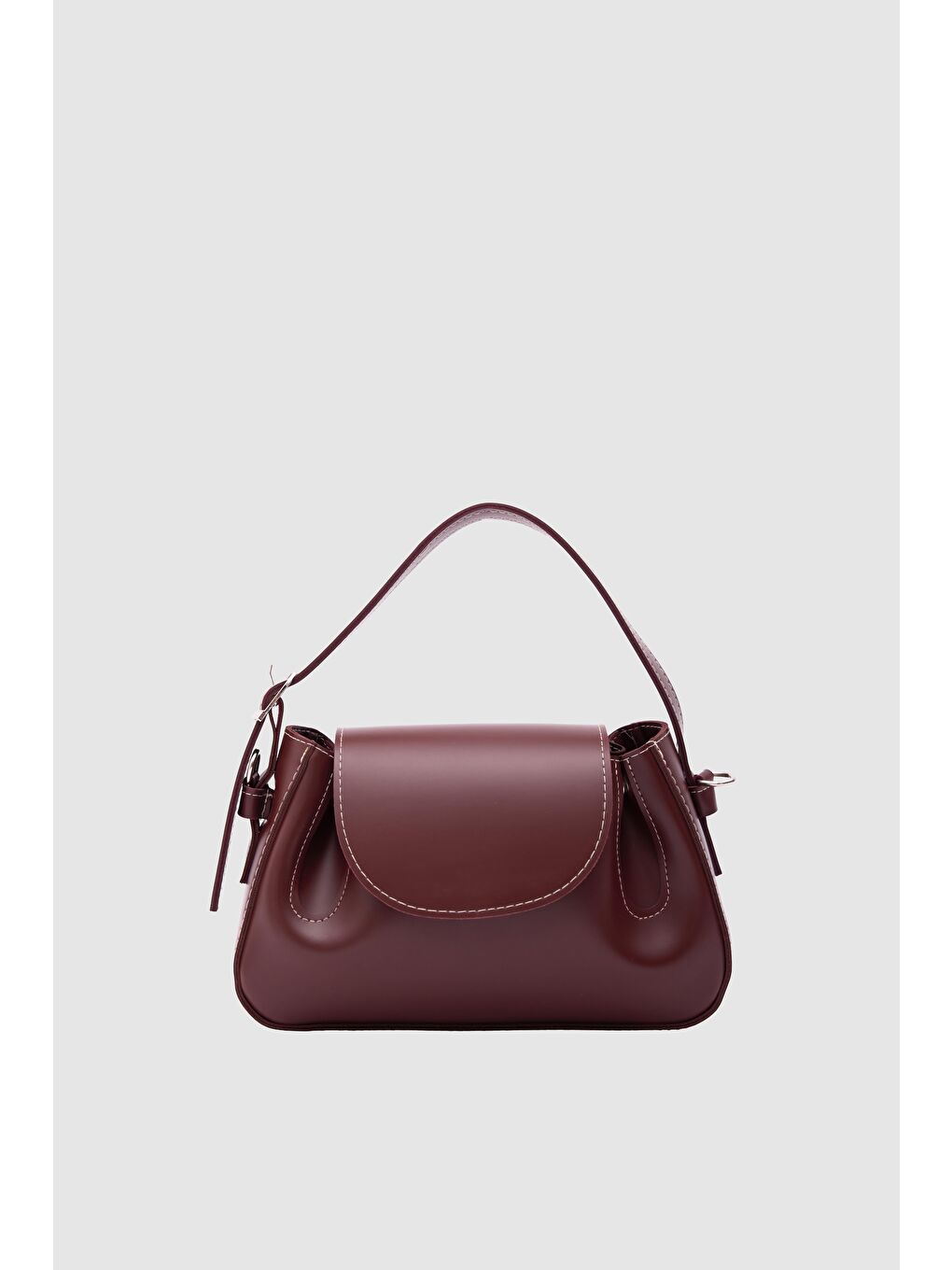 Lover Oval Çapraz Çanta Bordo