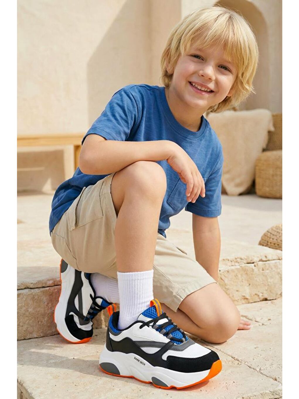 Beyaz KİDS DS E 1838 Sneaker 2025 Erkek Çocuk-4