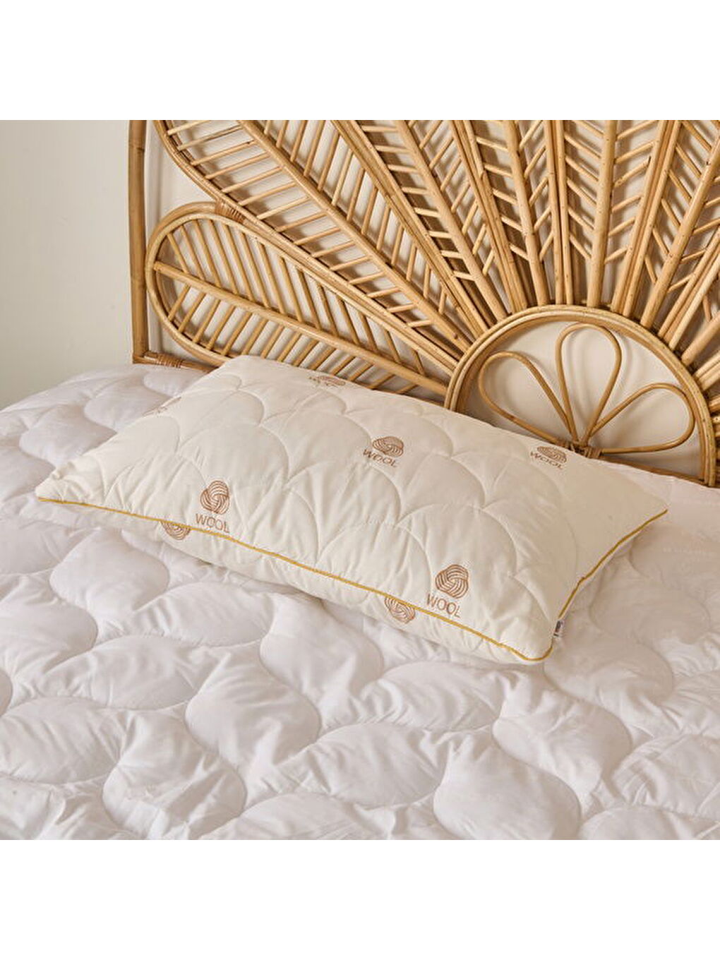 Soft Yün Yastık - Beyaz - 50x70 cm-2