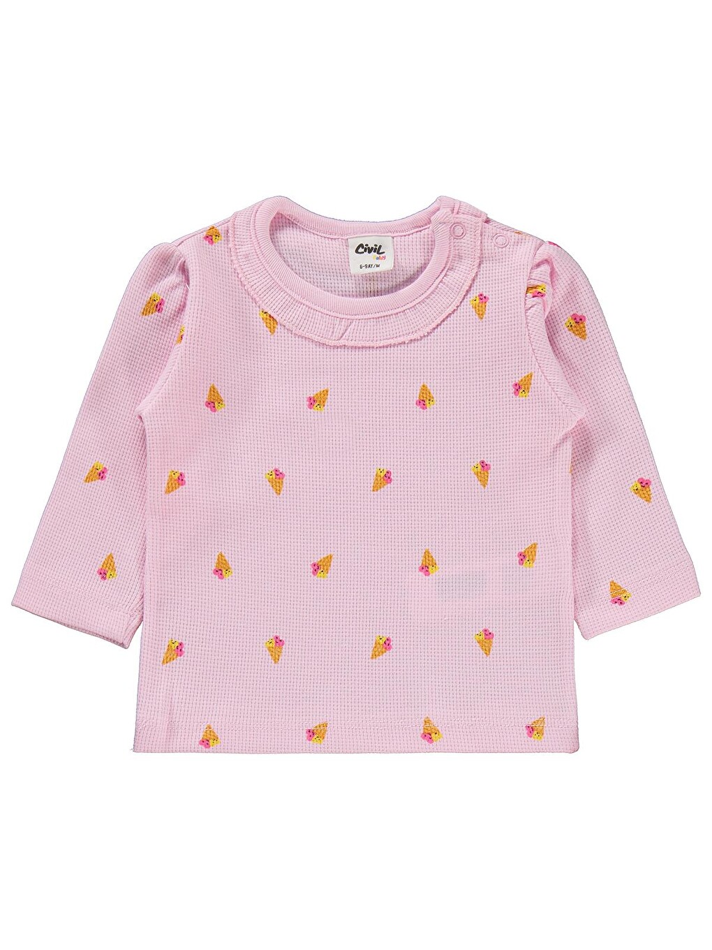 Baby Dondurma Empirme 6-18 Ay Pijama Takımı - Pembe-1