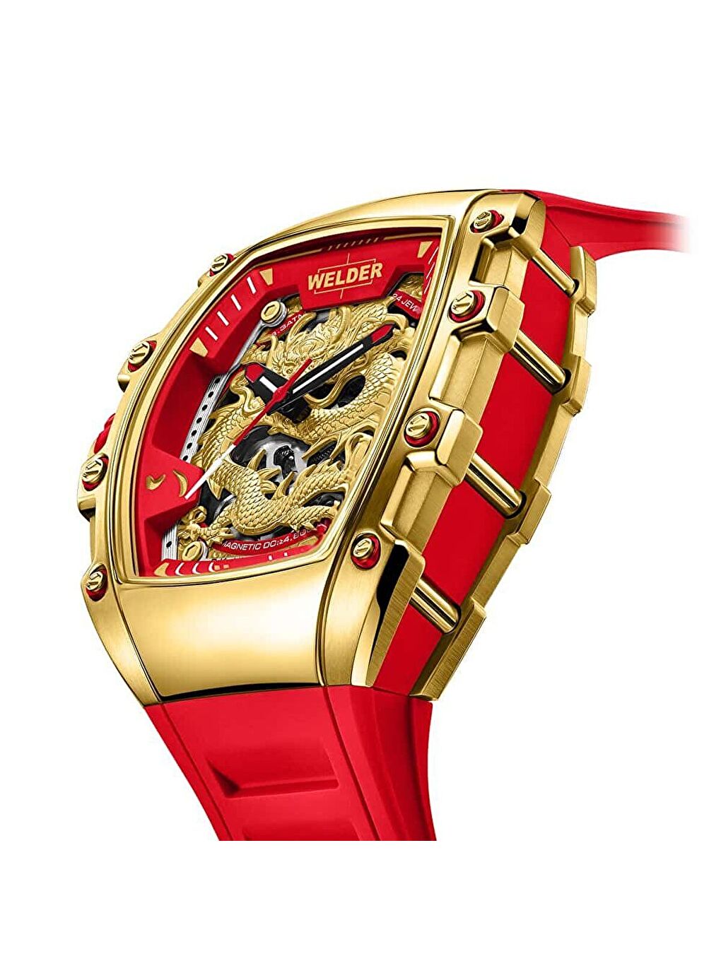 Kırmızı WRT1015 Erkek Kol Saati-3