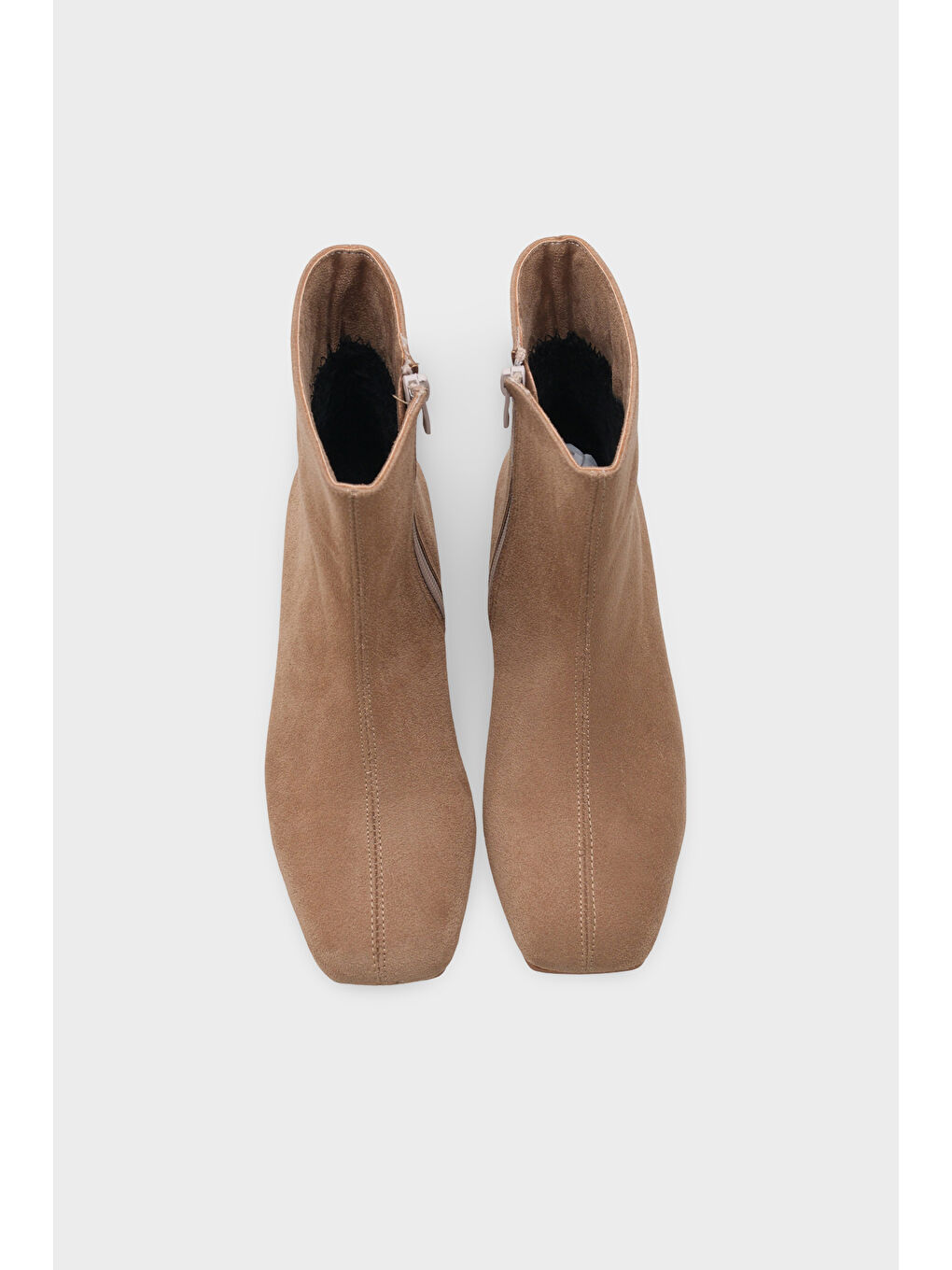 Bej Elinor Kısa Topuklu Kadın Bot-3