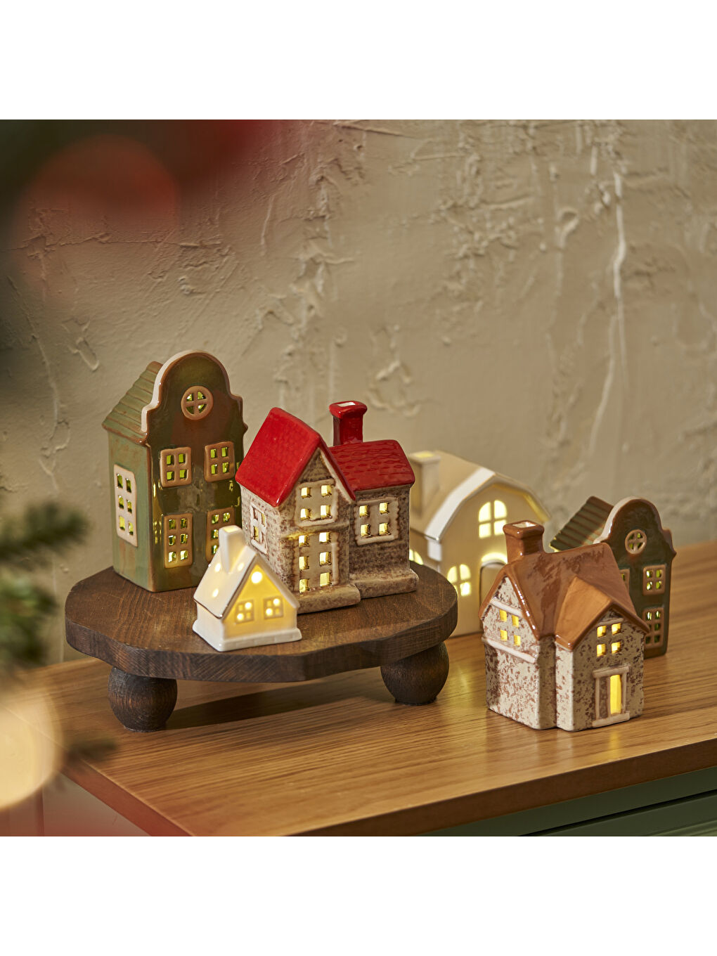 Home Ledli Aydınlatma Kırmızı (10x7x12 cm)-6