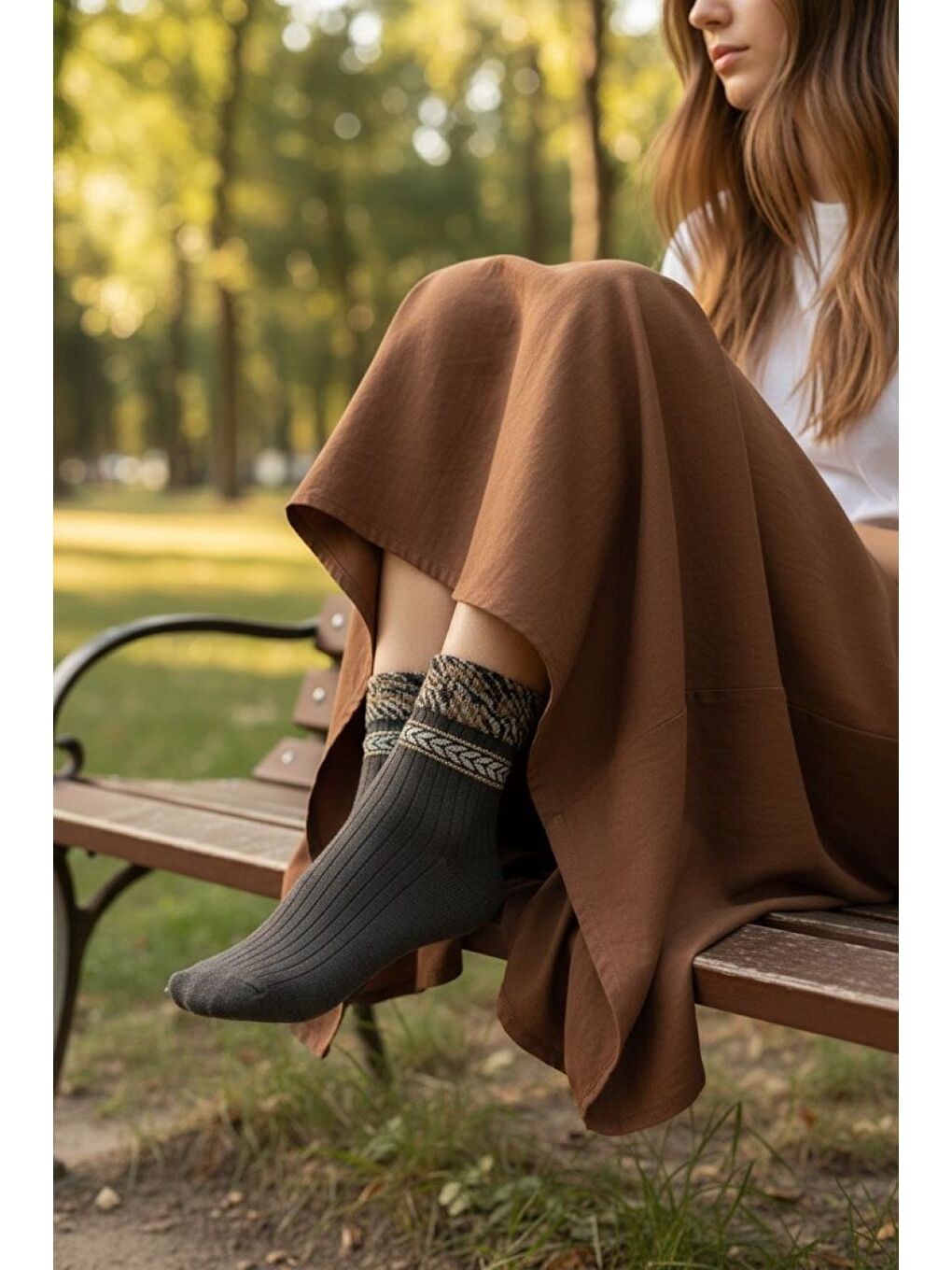 Karışık Kadın 12’li Premium Soket Çorap Seti – Gold Serisi Taş Detaylı Zebra Konçlu-1