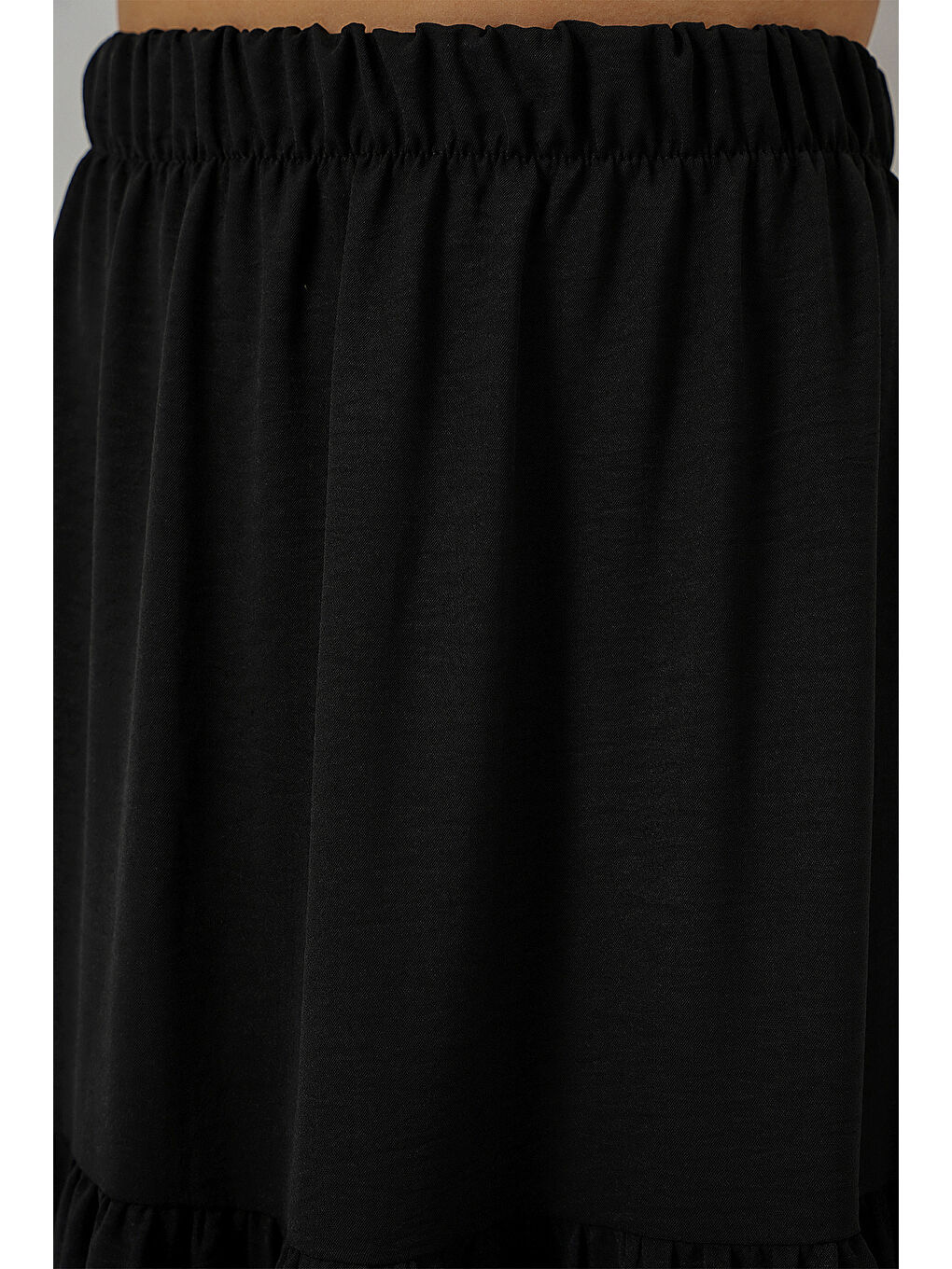 Kadın Ayrobin Uzun Etek 8048 - Siyah-5