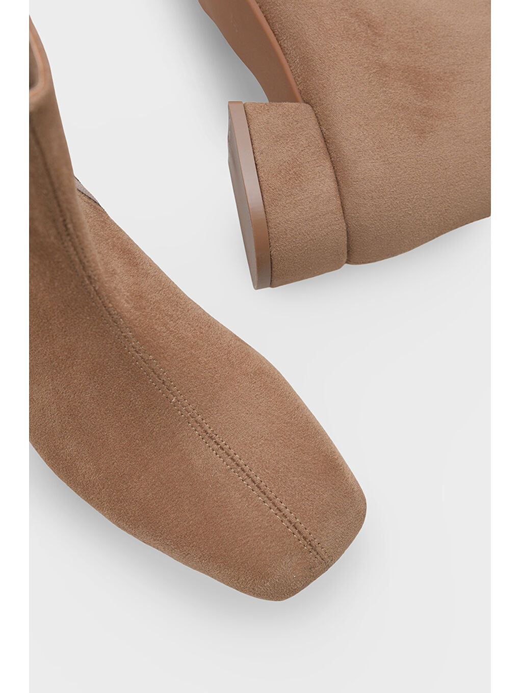 Bej Elinor Kısa Topuklu Kadın Bot-5