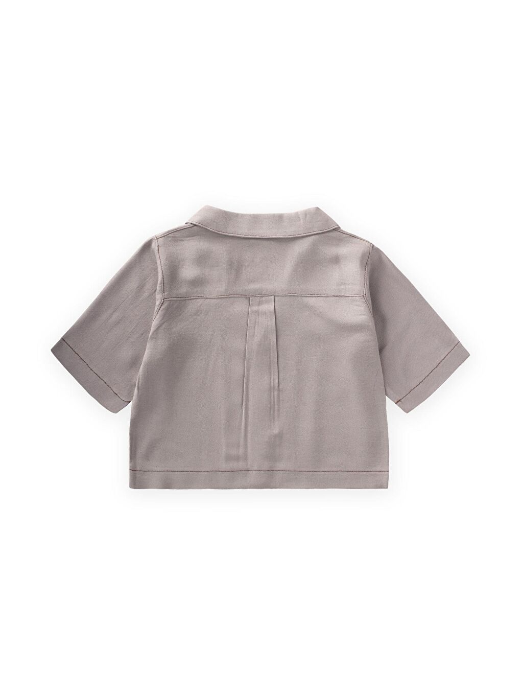 Keten Kalın Taba Dikişli Ceket 2-7 Yaş A Gri-1