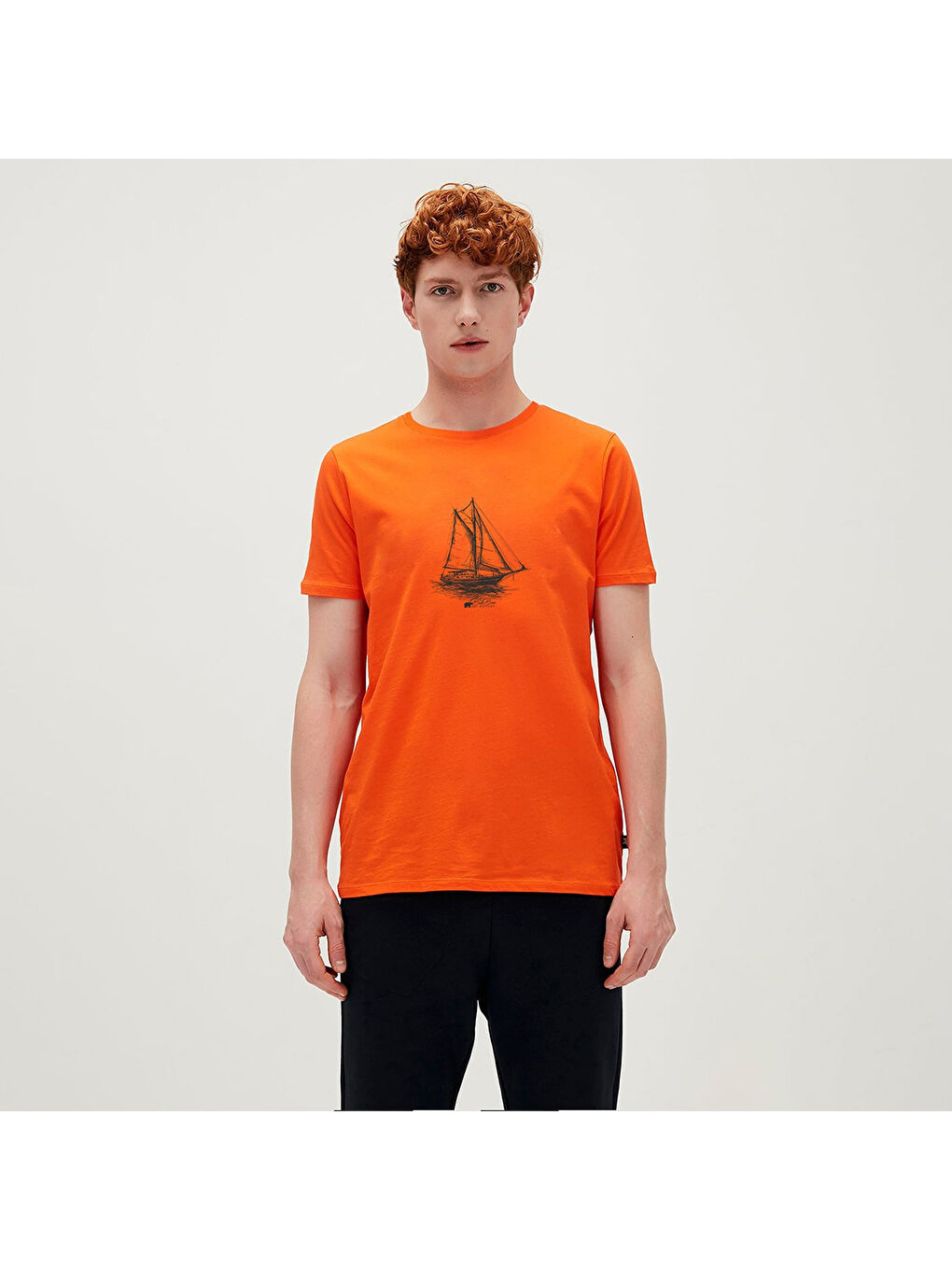 Art Of Journey Erkek Turuncu Yuvarlak Yaka Tişört