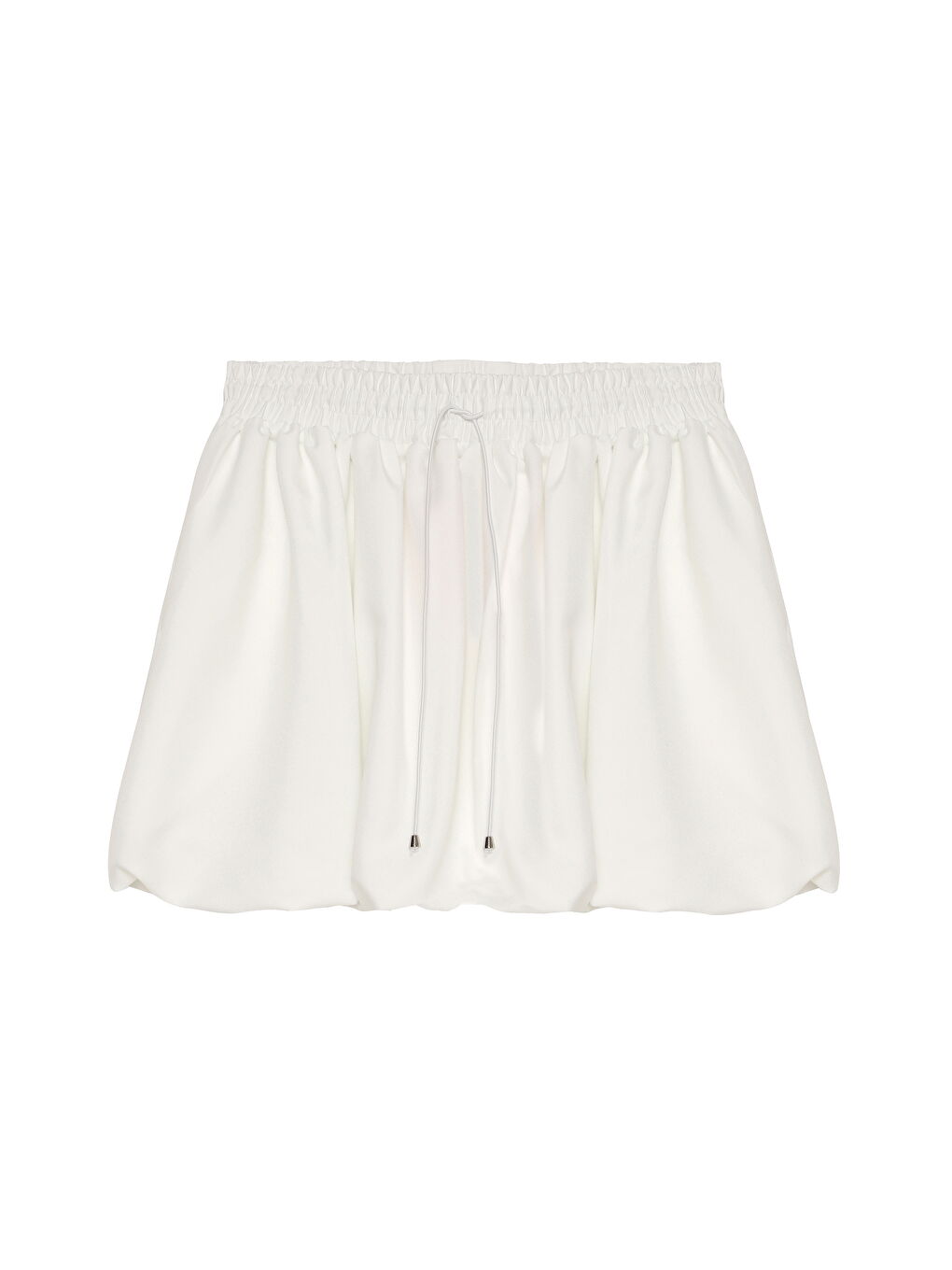 Beli Lastikli Mini Balon Etek Beyaz