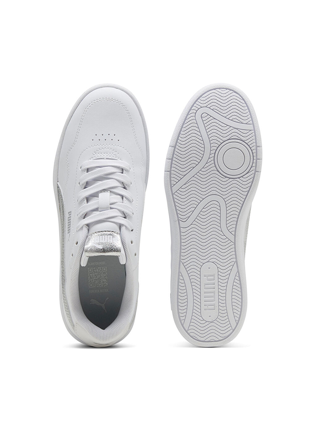 Court Lally Metallic Whisper Kadın Beyaz Sneaker-3